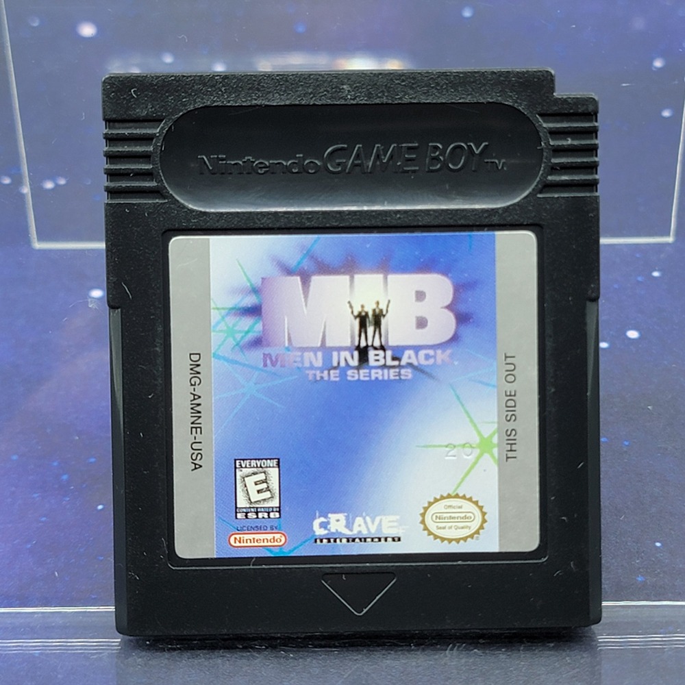 Men In Black The Series Nintendo Game Boy Color GBC Game DMG-AMNE-USA Black Cart